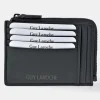 GUY LAROCHE Tarjetero plano cremallera en piel para hombre