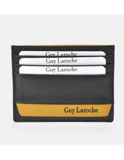 GUY LAROCHE Tarjetero plano para hombre en piel colores