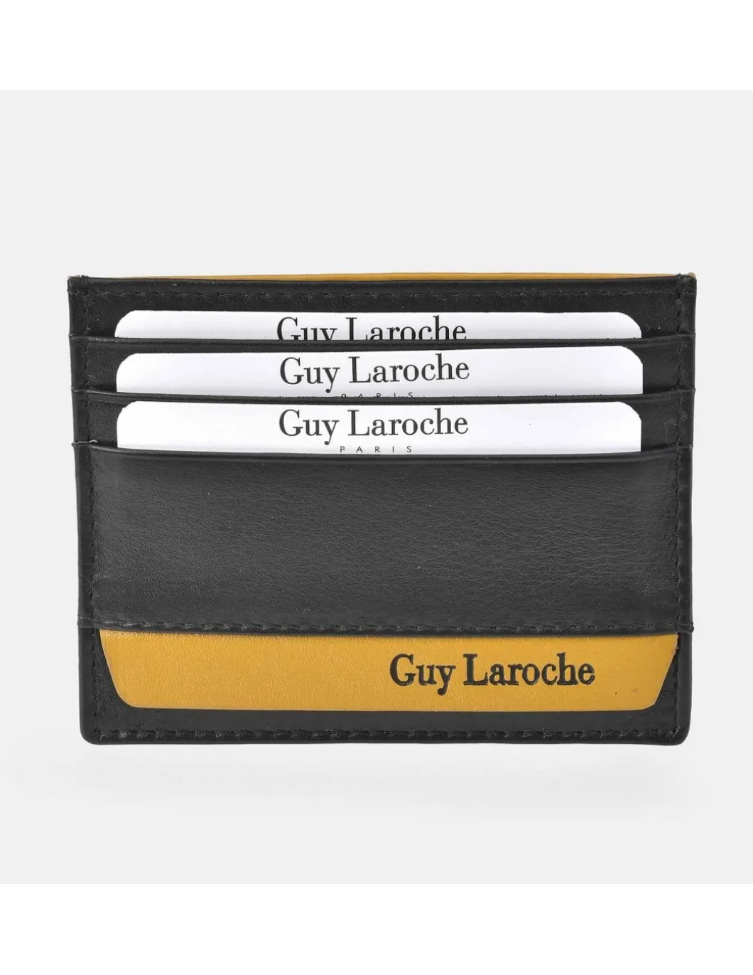 GUY LAROCHE Tarjetero plano para hombre en piel colores