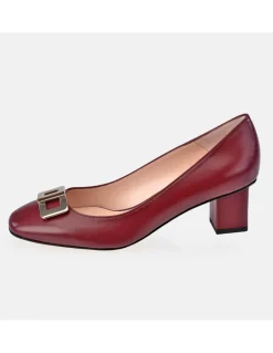 GUY LAROCHE Zapato de tacón cuadrado para mujer piel Napa
