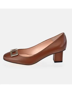 GUY LAROCHE Zapato de tacón cuadrado para mujer piel Napa