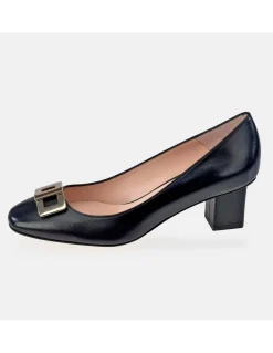 GUY LAROCHE Zapato de tacón cuadrado para mujer piel Napa