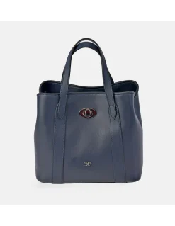 PIERRE CARDIN Bolso de mano con bandolera y doble asa para mujer en Piel