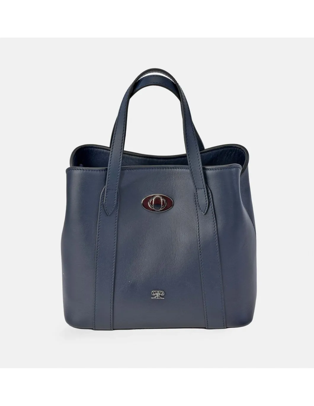 PIERRE CARDIN Bolso de mano con bandolera y doble asa para mujer en Piel