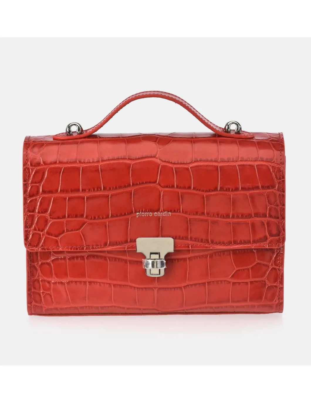 PIERRE CARDIN Bolso de mano con bandolera mujer Piel Coco