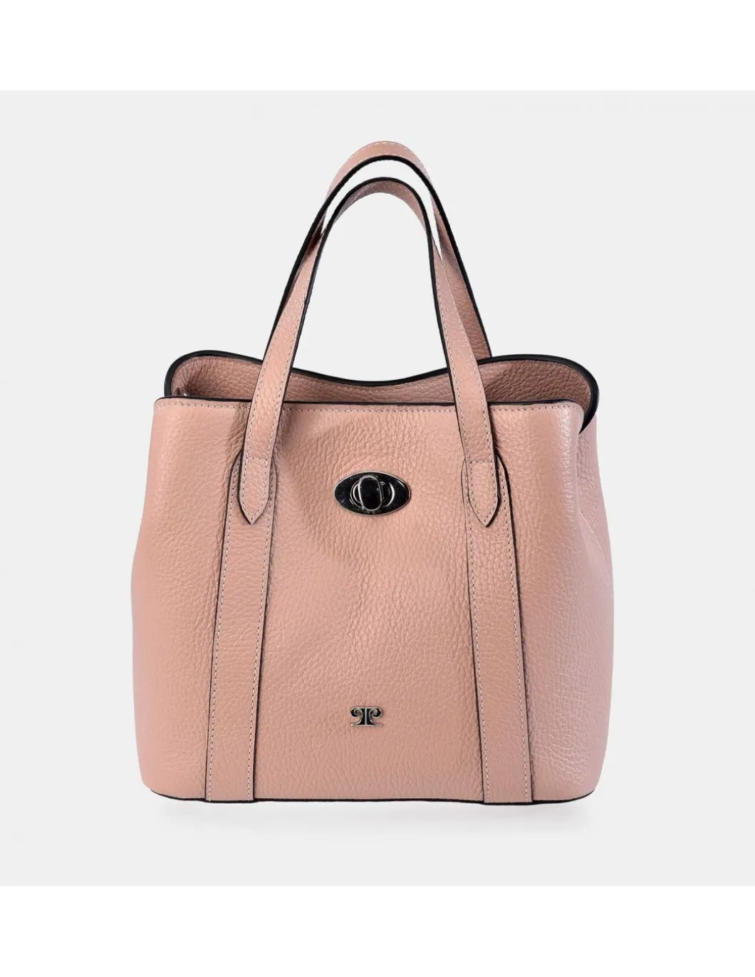 PIERRE CARDIN Bolso de mano con bandolera y doble asa para mujer en Piel