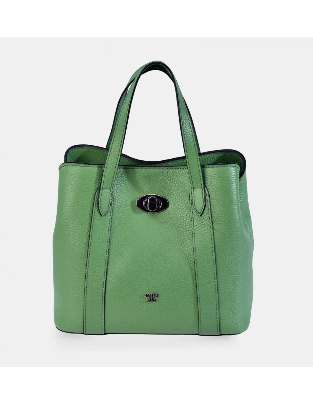 PIERRE CARDIN Bolso de mano con bandolera y doble asa para mujer en Piel