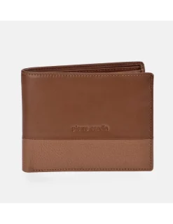 PIERRE CARDIN Americano con monedero para hombre en piel combinada