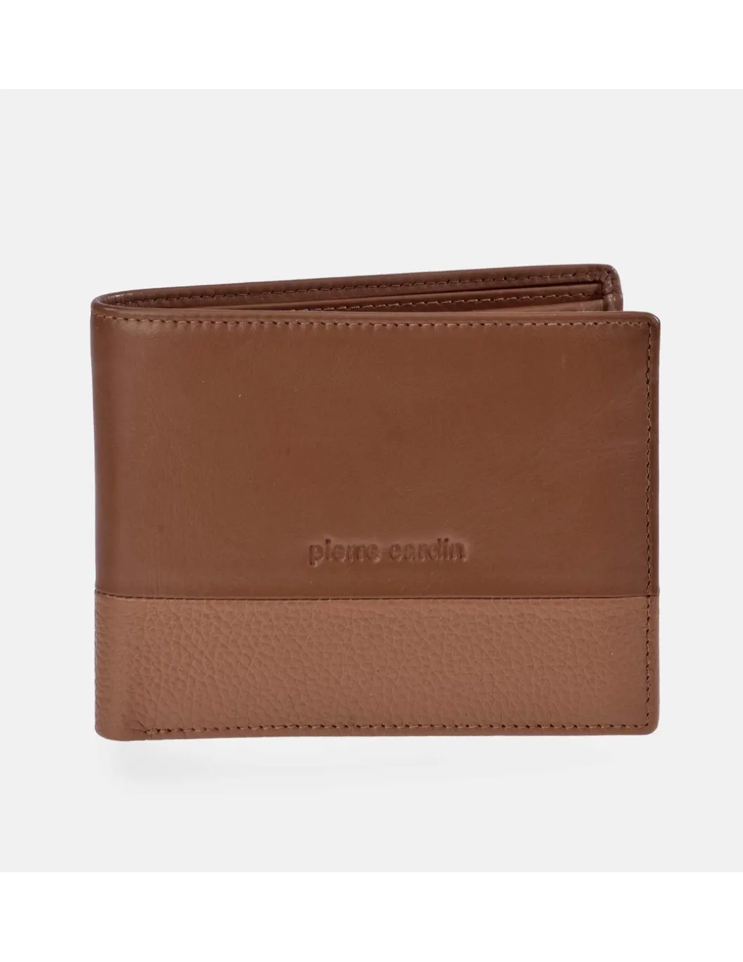 PIERRE CARDIN Americano con monedero para hombre en piel combinada