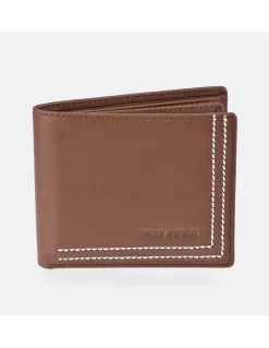 PIERRE CARDIN americano en piel de caballero con costura vista