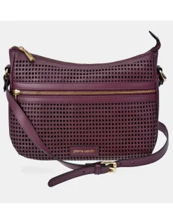 PIERRE CARDIN Bolso bandolera para mujer en piel trenzado
