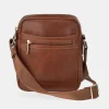 PIERRE CARDIN Bolso bandolera en piel Vegetal con cremallera de hombre
