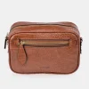 PIERRE CARDIN Bolso bandolera con cremallera mujer en símil piel grabado