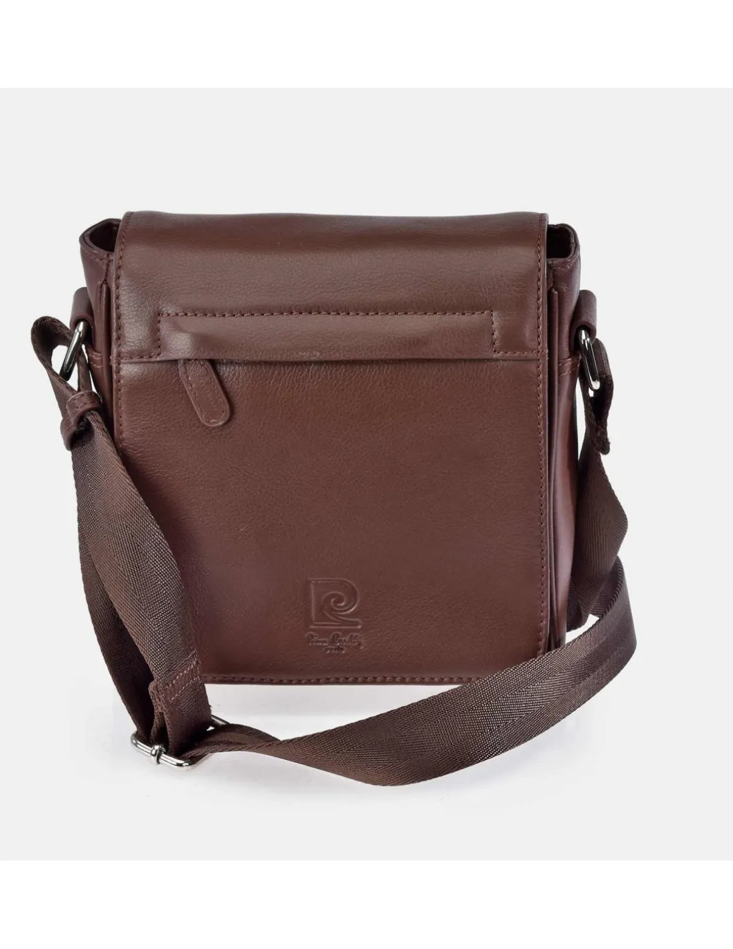 PIERRE CARDIN bolso bandolera para hombre con solapa en piel Napa