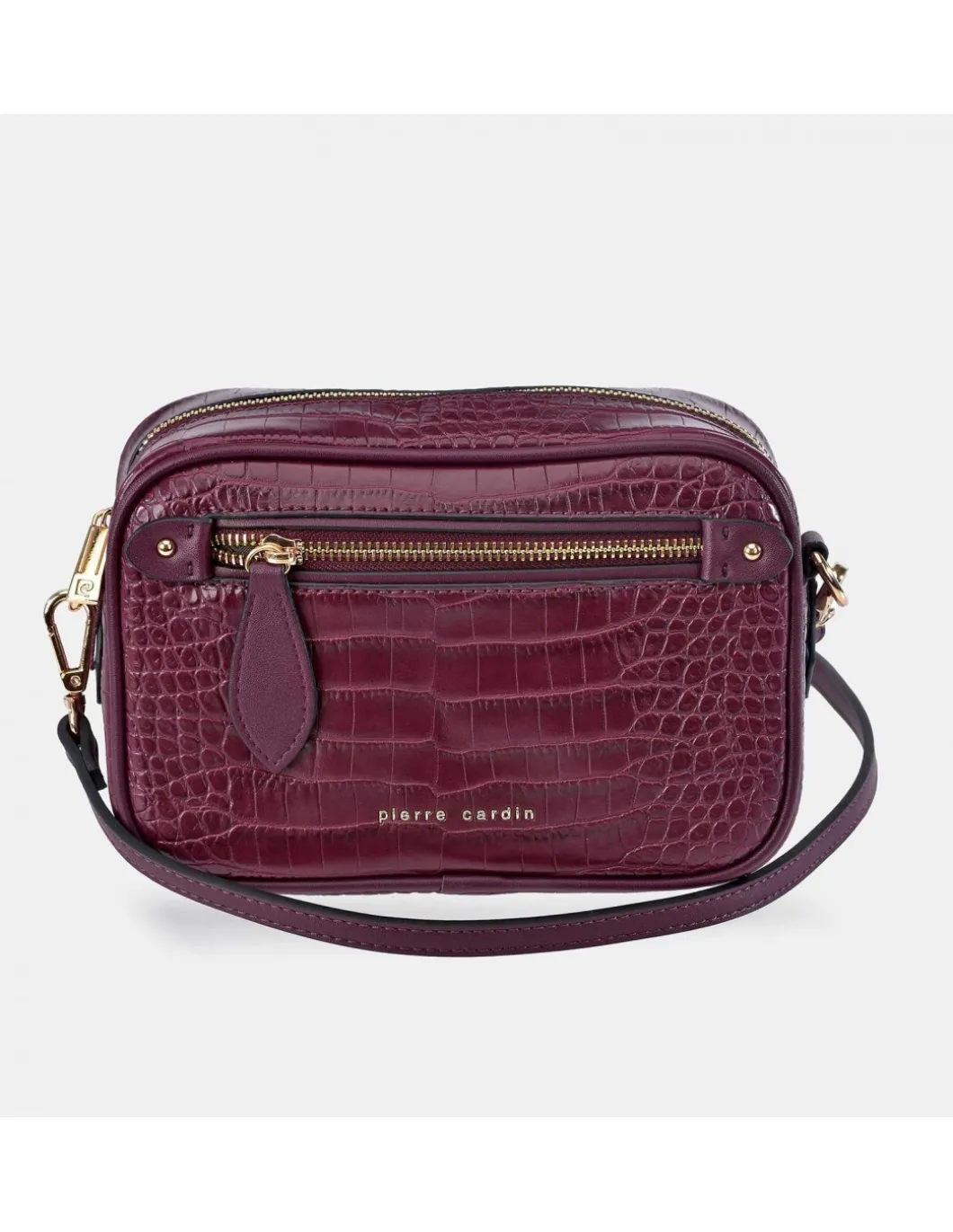PIERRE CARDIN Bolso bandolera grabado para mujer con cremallera
