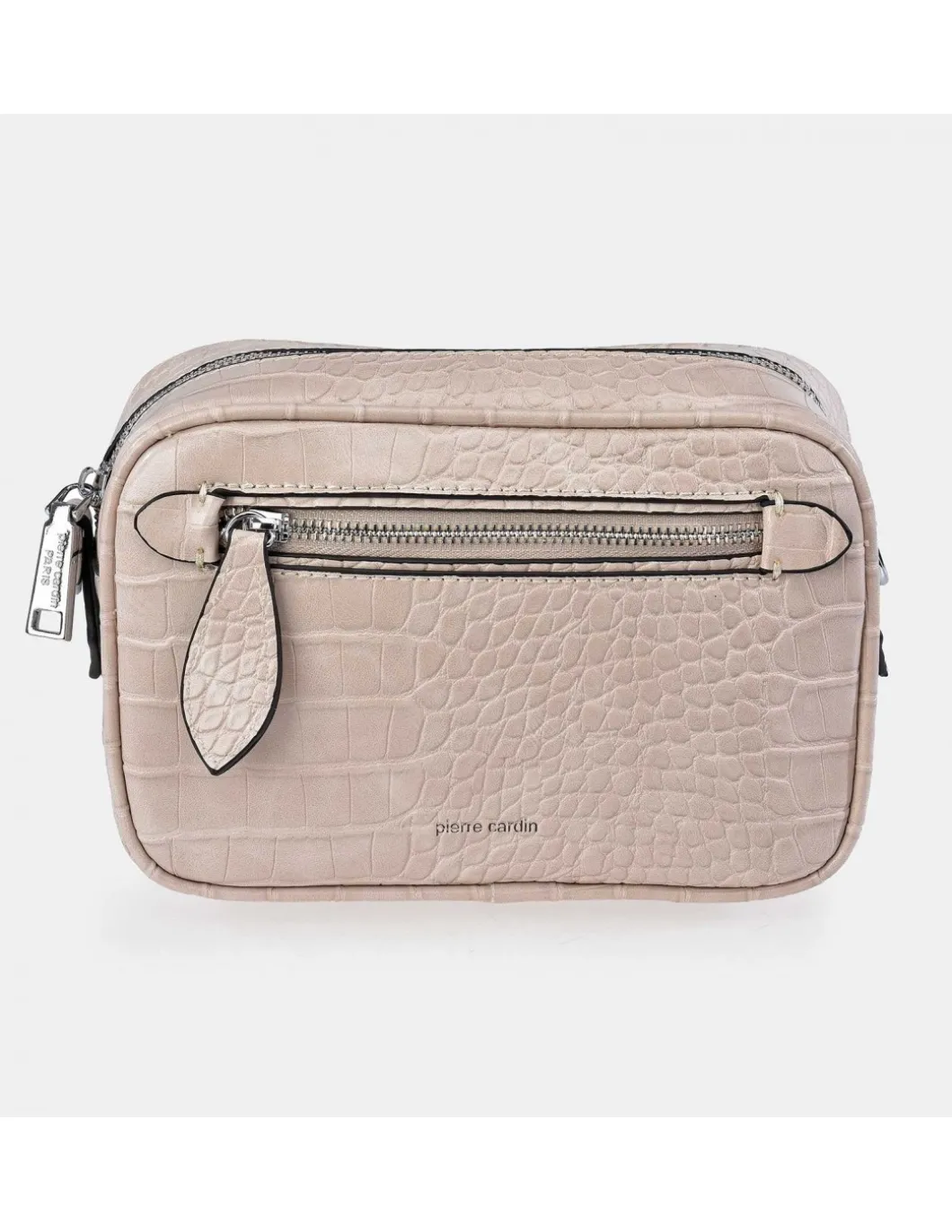 PIERRE CARDIN Bolso Bandolera con cremallera de mujer en símil piel grabado