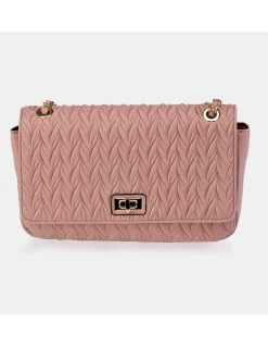 PIERRE CARDIN Bolso Bandolera con cadena y solapa de mujer en símil piel acolchado