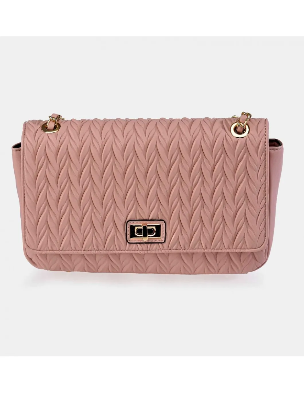 PIERRE CARDIN Bolso Bandolera con cadena y solapa de mujer en símil piel acolchado