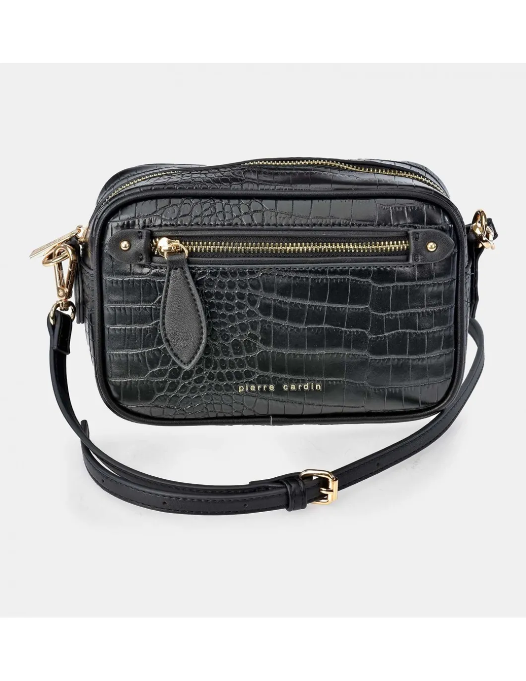 PIERRE CARDIN Bolso bandolera grabado para mujer con cremallera
