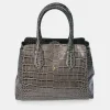 PIERRE CARDIN bolso Carryall de mano para mujer en piel grabado