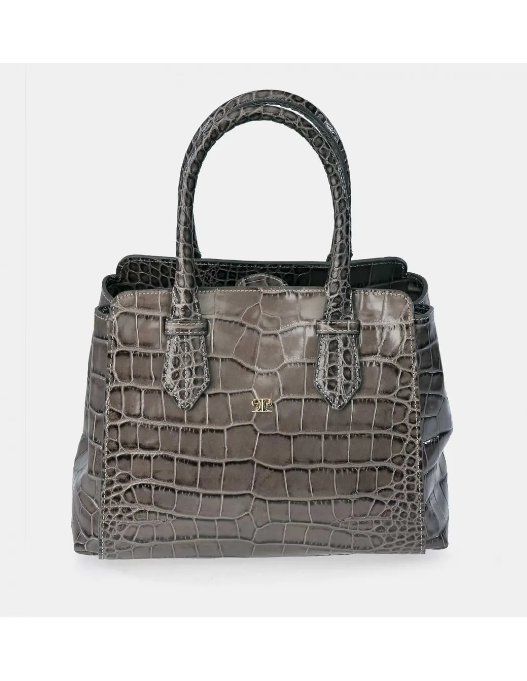 PIERRE CARDIN bolso Carryall de mano para mujer en piel grabado