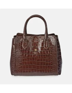 PIERRE CARDIN Bolso Carryall para mujer en piel grabada