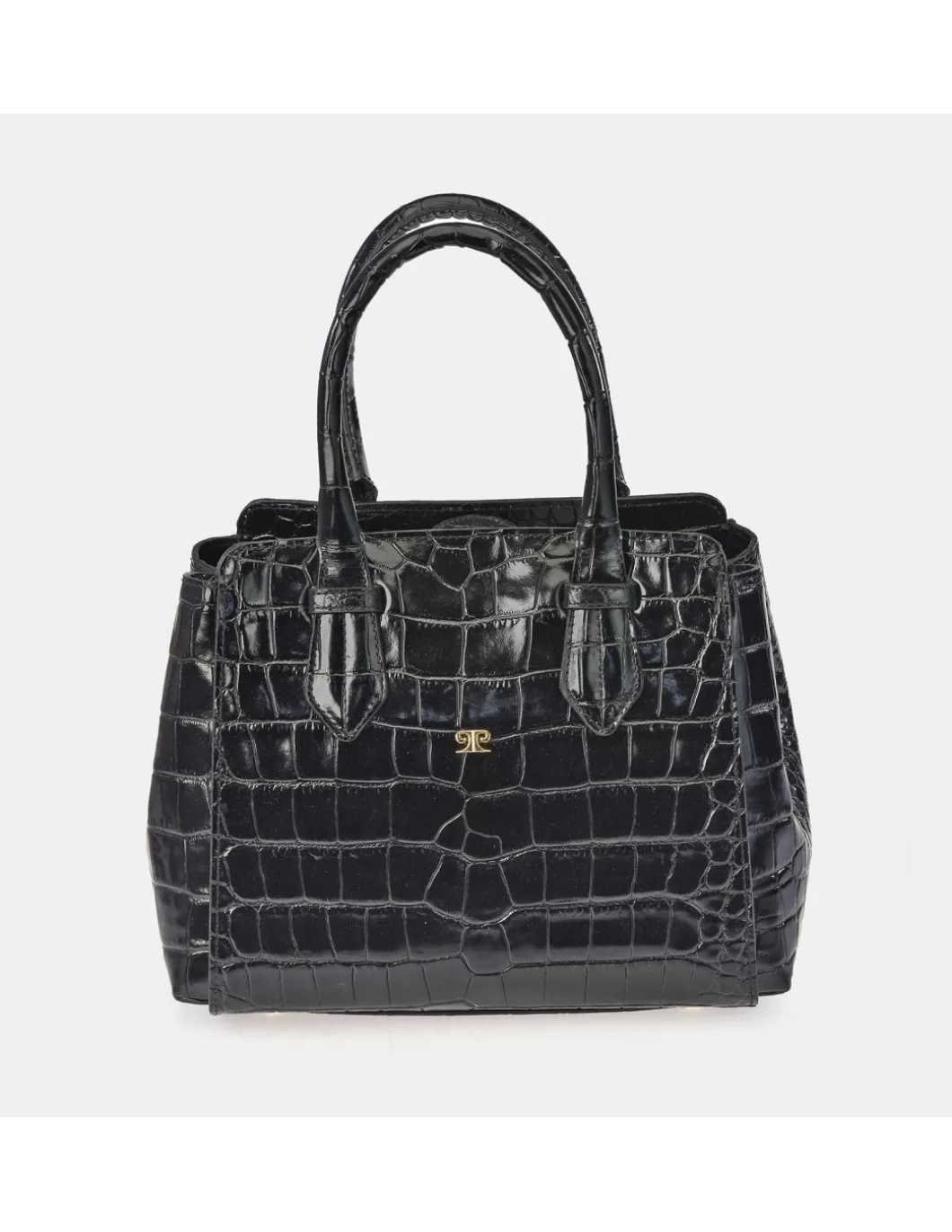 PIERRE CARDIN bolso Carryall de mano para mujer en piel grabado