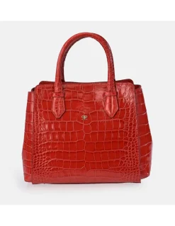 PIERRE CARDIN Bolso Carryall para mujer en piel grabada