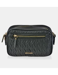 PIERRE CARDIN Bolso de bandolera mini para mujer en símil piel acolchado