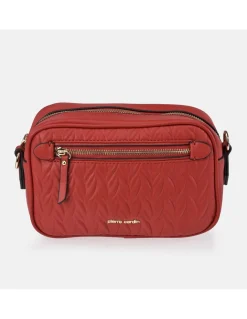 PIERRE CARDIN Bolso de bandolera mini para mujer en símil piel acolchado