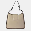 PIERRE CARDIN bolso de hombro con doble asa y bandolera sintético