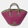 PIERRE CARDIN bolso de mano mini capazo con asas cortas y largas en lona estampada