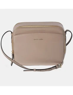 PIERRE CARDIN bolso de piel con bandolera y cremallera