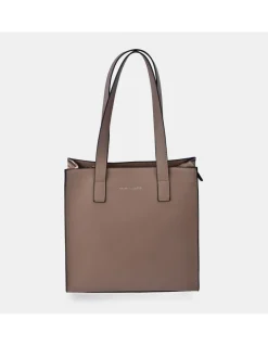 PIERRE CARDIN Bolso shopper cuadrado con asas largas para mujer en lona estampada