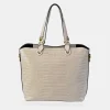 PIERRE CARDIN Bolso Shopping grabado para mujer con asas largas y bandolera