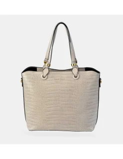 PIERRE CARDIN Bolso Shopping grabado para mujer con asas largas y bandolera