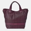 PIERRE CARDIN Bolso shopper con asas y bandolera para mujer en piel trenzado