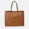 PIERRE CARDIN Bolso shopper cuadrado con asas y bandolera para mujer en piel
