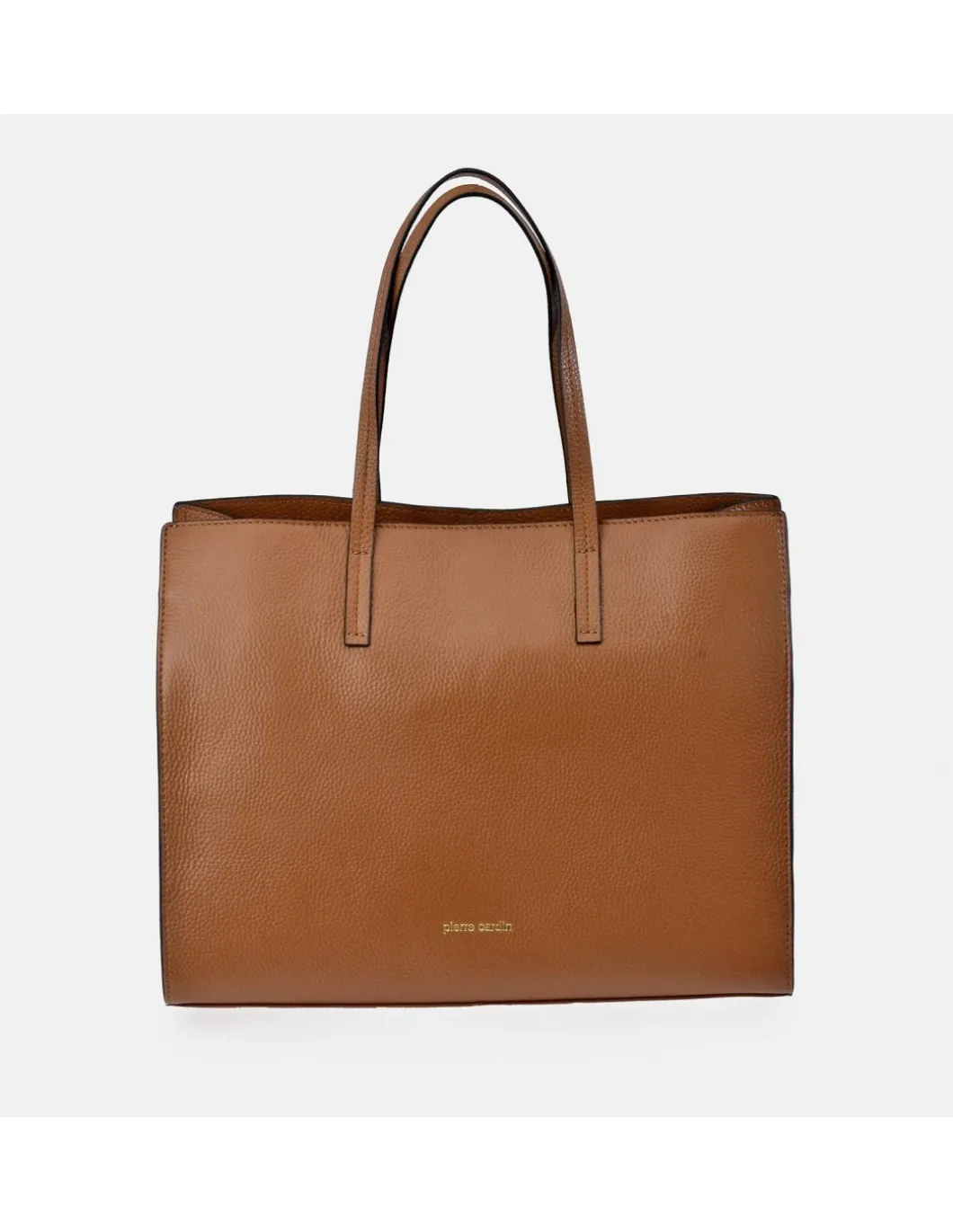 PIERRE CARDIN Bolso shopper cuadrado con asas y bandolera para mujer en piel