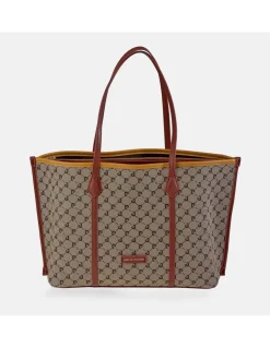 PIERRE CARDIN Bolso shopping grande de mujer en lona