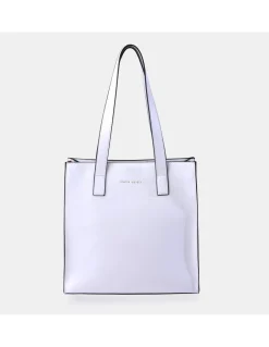 PIERRE CARDIN Bolso shopper cuadrado con asas largas para mujer en lona estampada