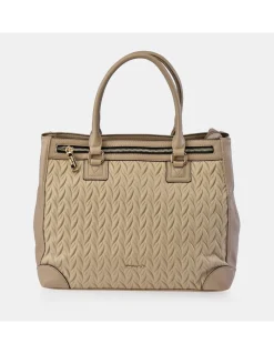 PIERRE CARDIN Bolso Shopping grande de mujer en símil piel acolchado