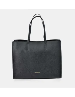 PIERRE CARDIN Bolso shopper cuadrado con asas y bandolera para mujer en piel