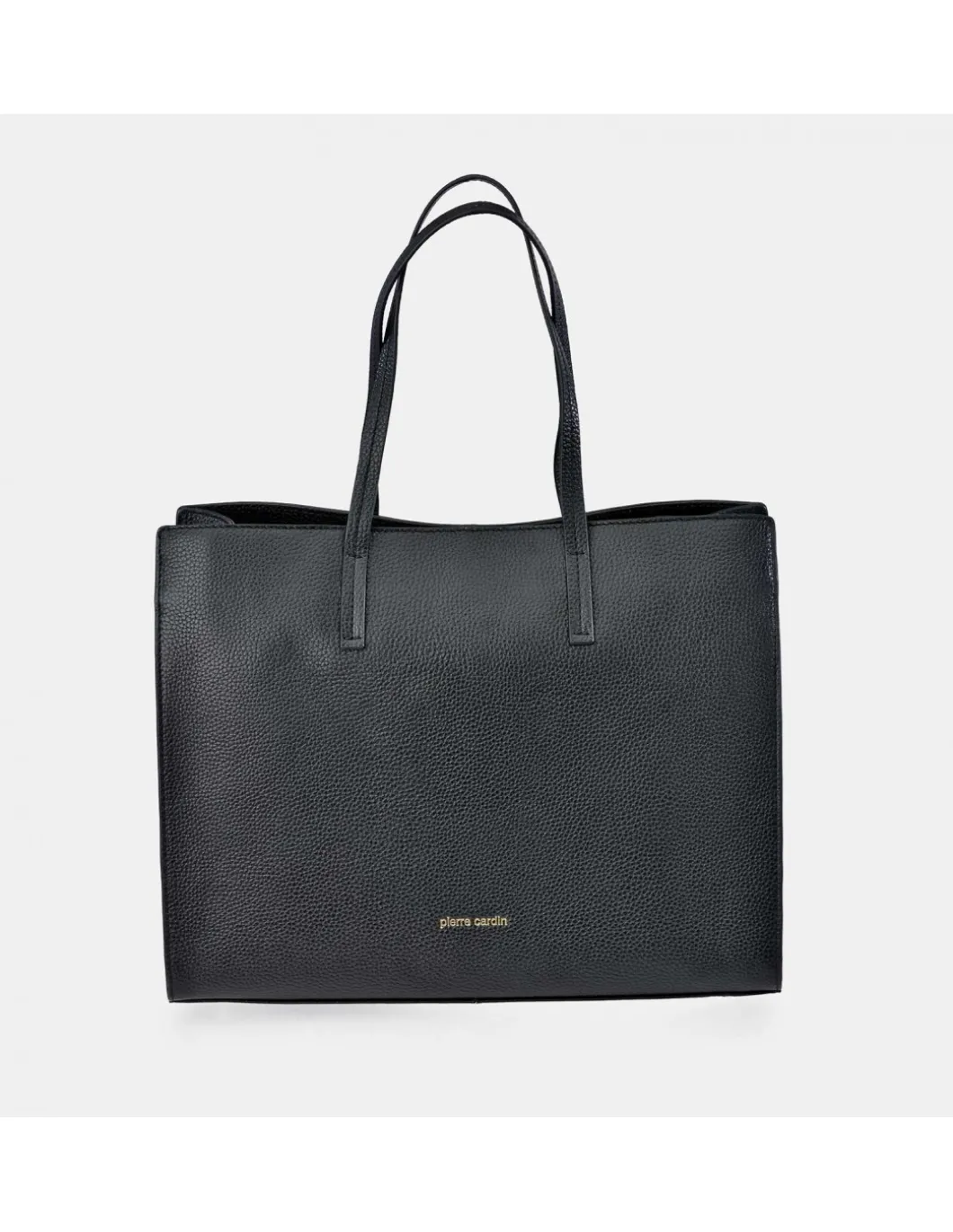 PIERRE CARDIN Bolso shopper cuadrado con asas y bandolera para mujer en piel