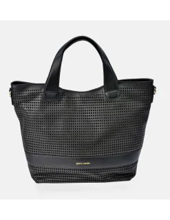 PIERRE CARDIN Bolso shopper con asas y bandolera para mujer en piel trenzado