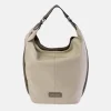 PIERRE CARDIN bolso tote en piel combinada