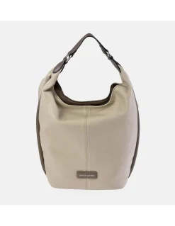 PIERRE CARDIN bolso tote en piel combinada