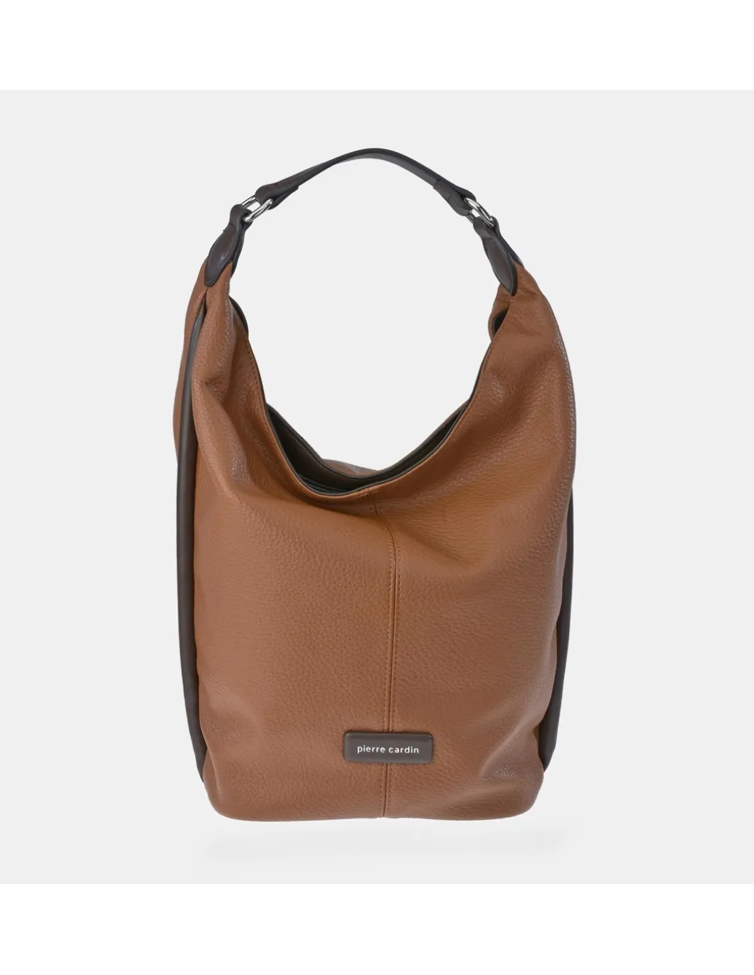 PIERRE CARDIN bolso tote en piel combinada