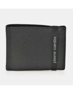 PIERRE CARDIN Cartera Americano monedero hombre piel con elastico