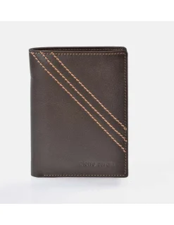 PIERRE CARDIN Cartera de piel para hombre con tarjetero Calidad Gacela